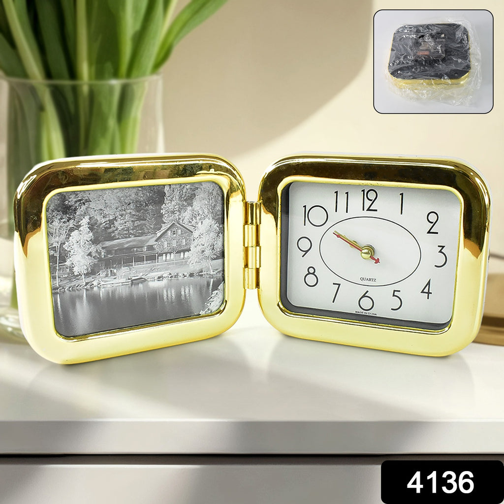 Portable Foldable Desk Clock Space-Saving (1 Pc)