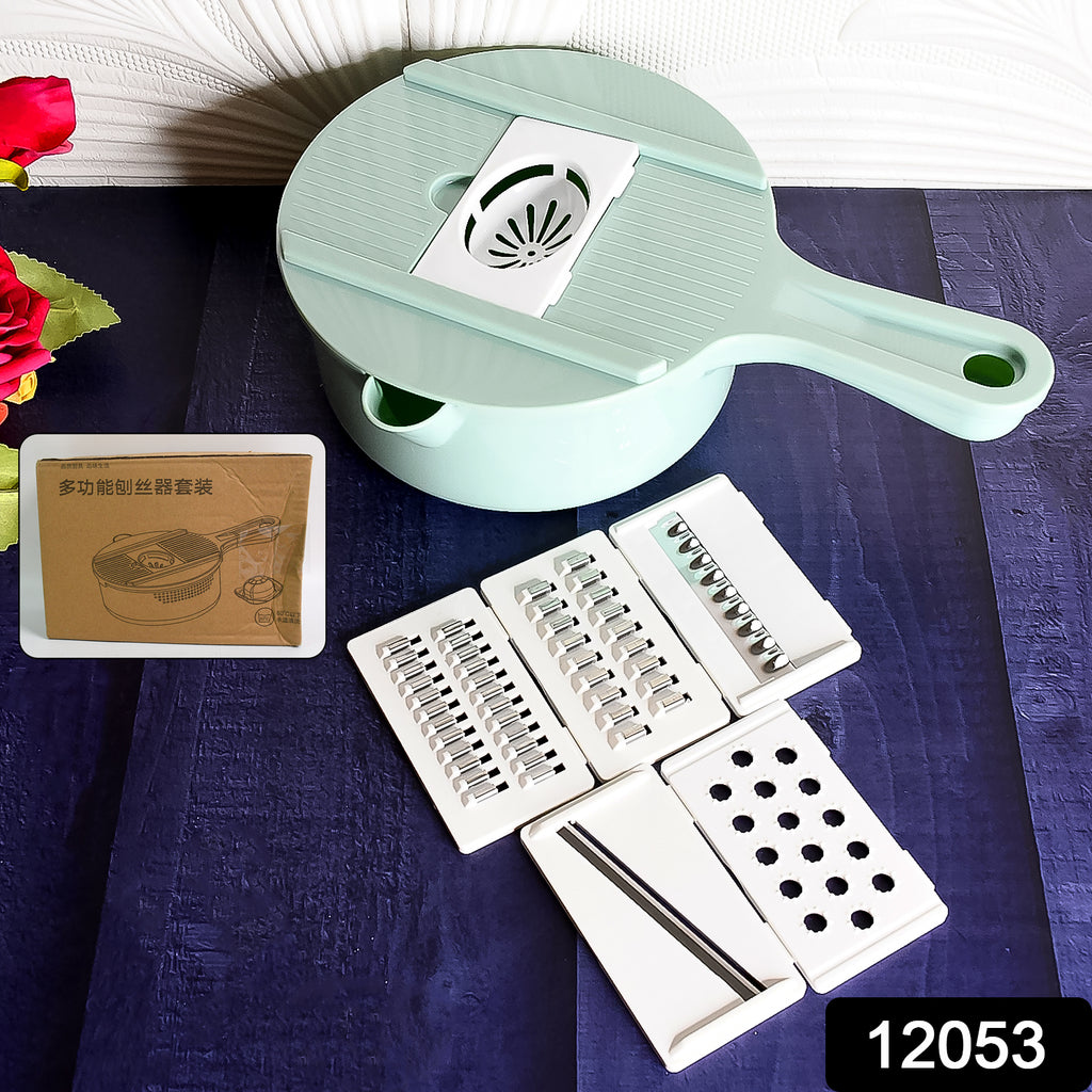 Vegetable Choppers Drain Basket 6-in-1 Slicer