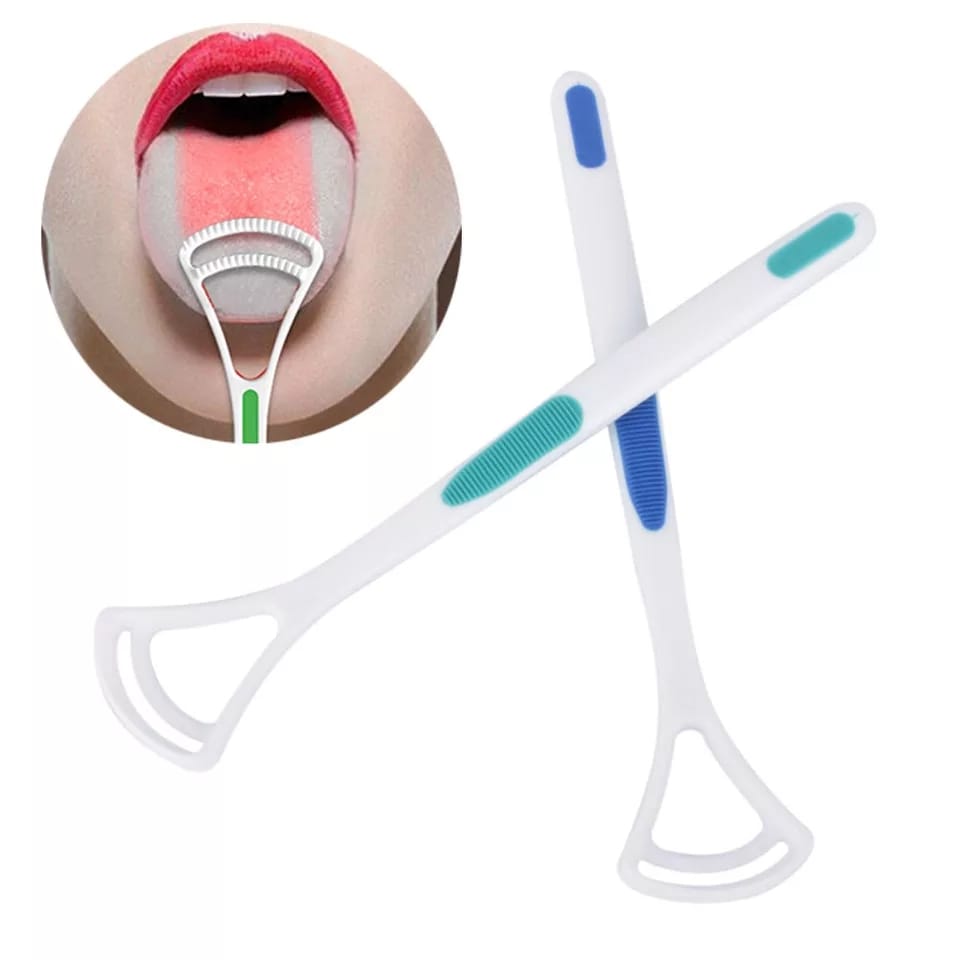 Hot Away Hand Scraper Tongue Cleaner Brush (Silica)