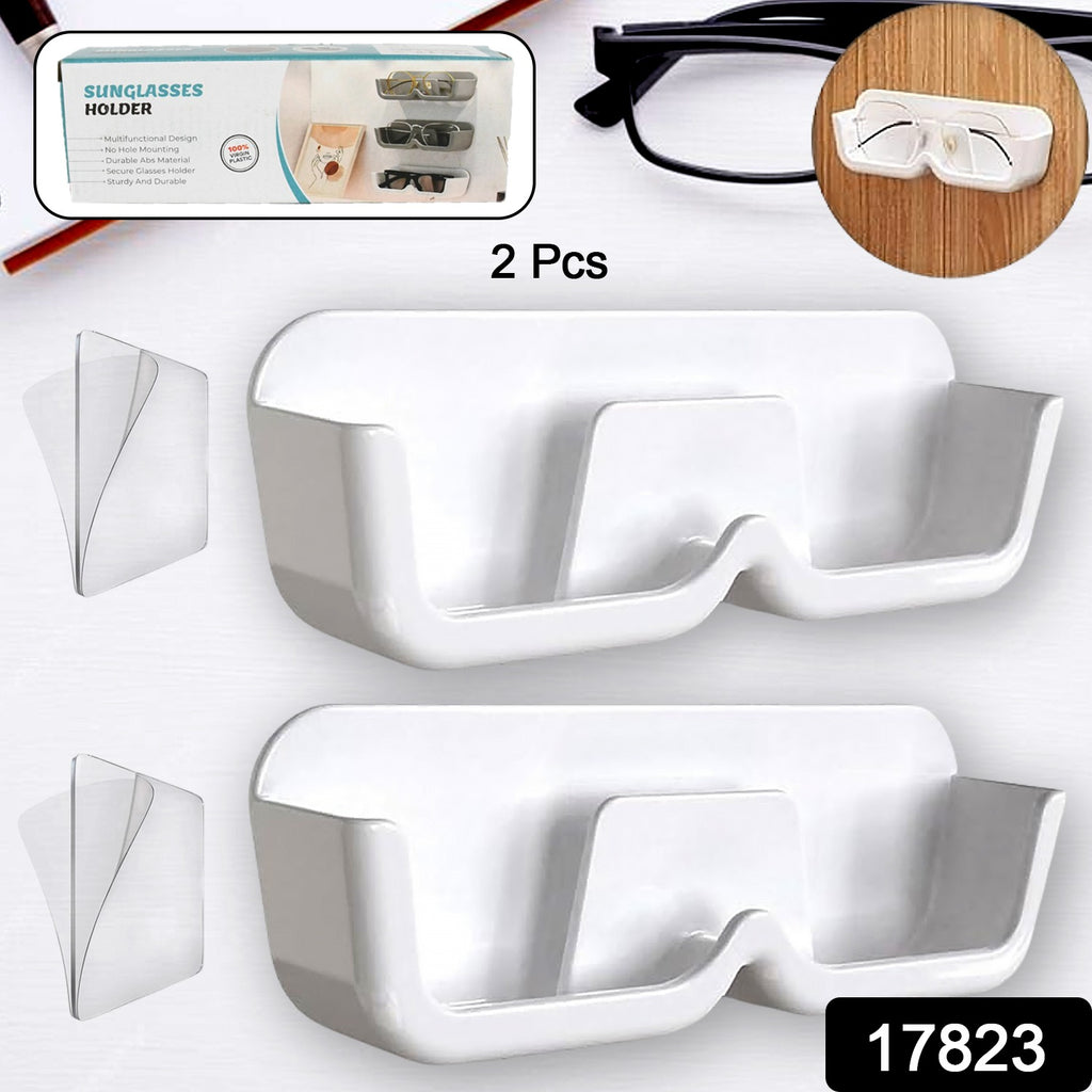 Wall Mount Sunglass Organizer with Adhesive Stickers (2 Pcs)
