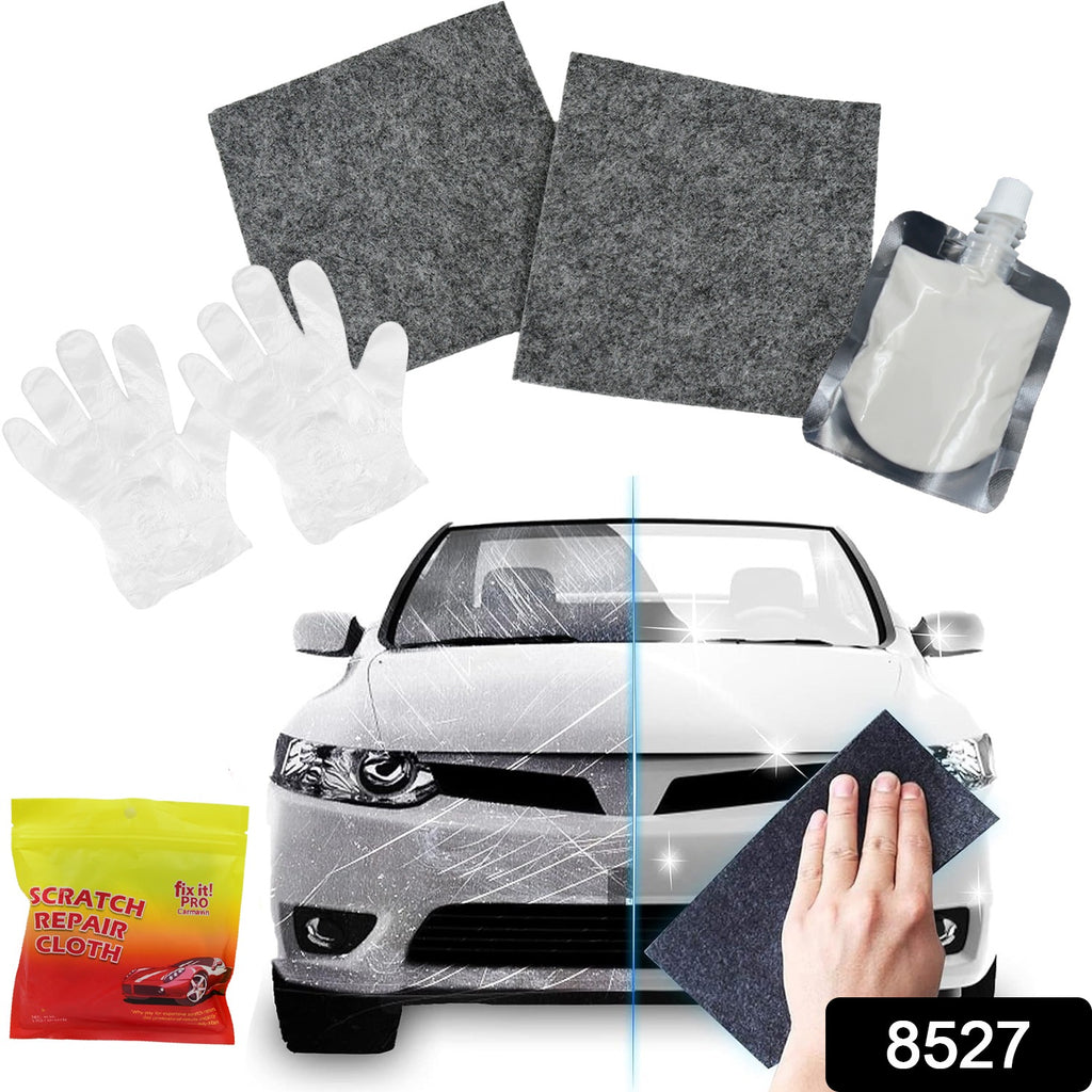 Nano Magic Car Scratch Remover Cloth (2 Cloths, 2 Gloves)