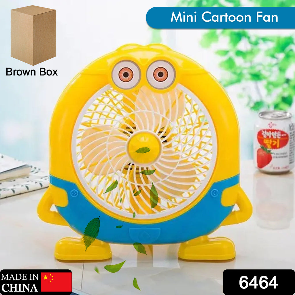 Mini USB Cartoon Fan - Battery Operated Fan