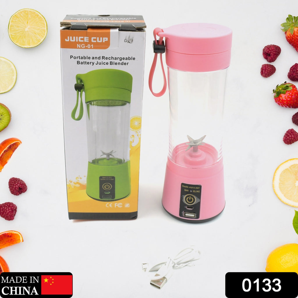 Portable USB Electric Juicer - 6 Blades (Protein Shaker)