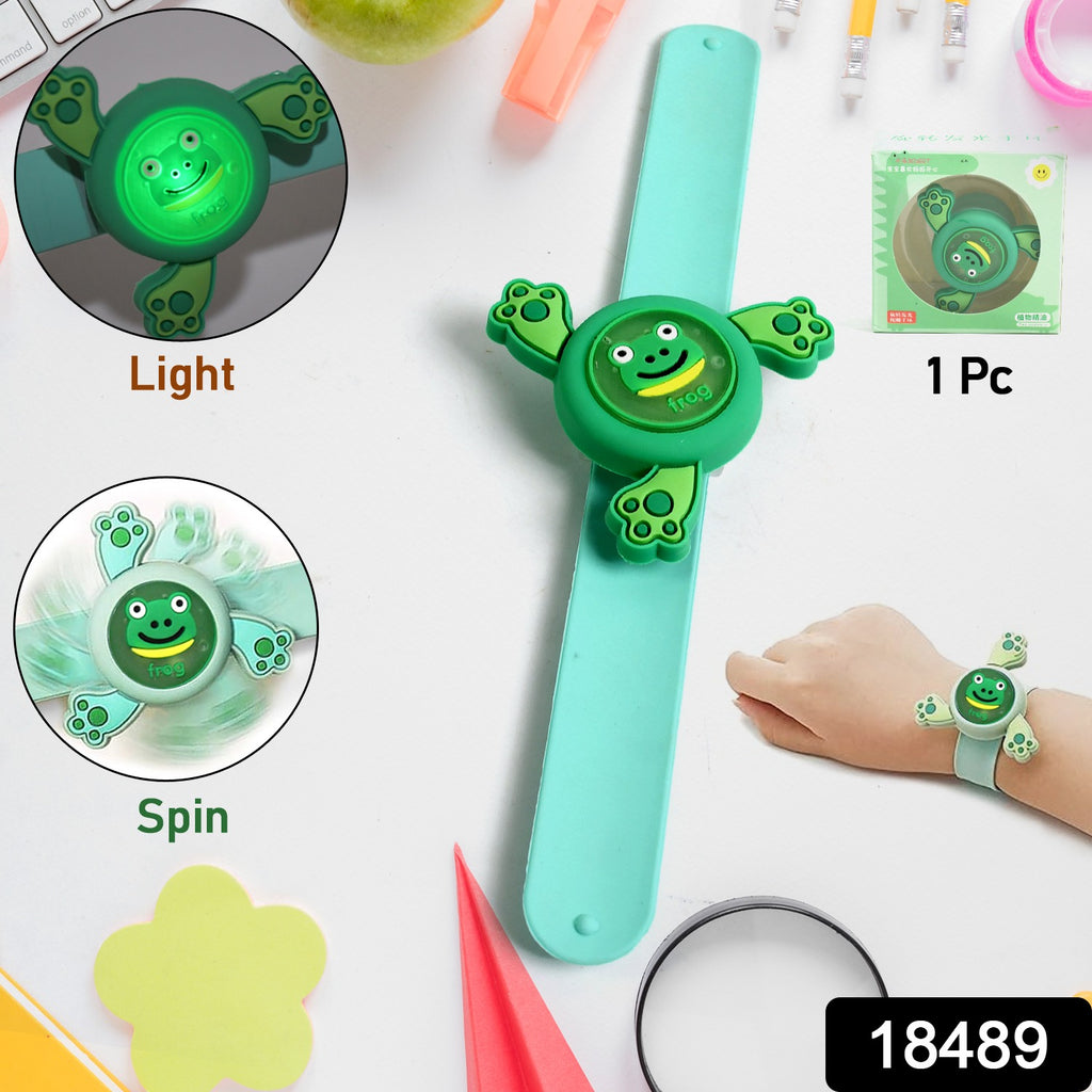 LED Spinning Slap Kids Cartoon Bracelet Wrist Band (1 Pc)