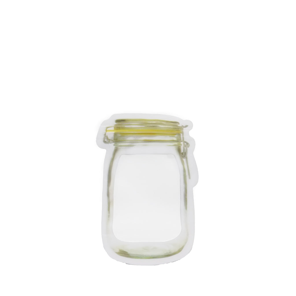 Reusable Airtight Plastic Food Storage Mason Jar (150 ml)