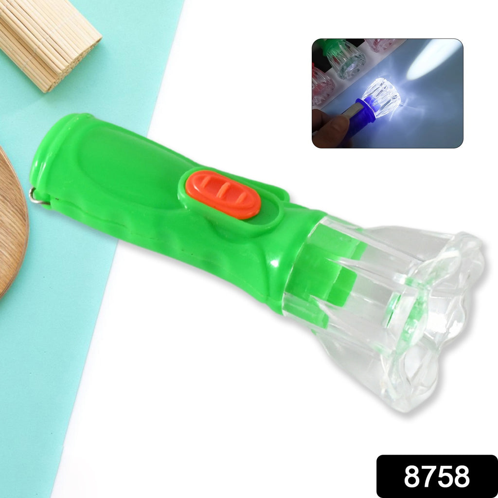 Small Plastic LED Torch for Kids, Pocket Flashlight