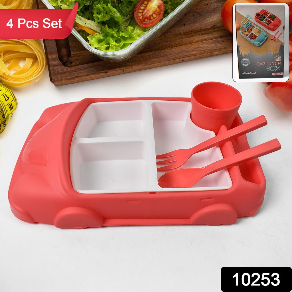 Kids Car Shaped Plates Lunch Box Dinnerware