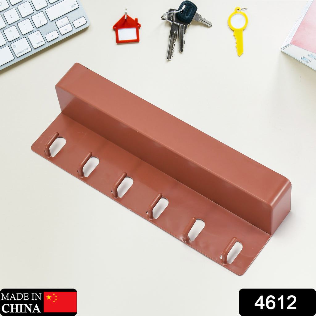 Key Holder with 6 Hooks for Home & Bathroom