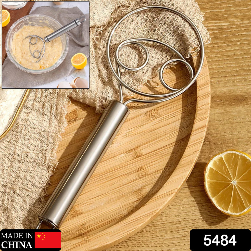 Premium Stainless Steel Dough Whisk for Baking (1 Pc)