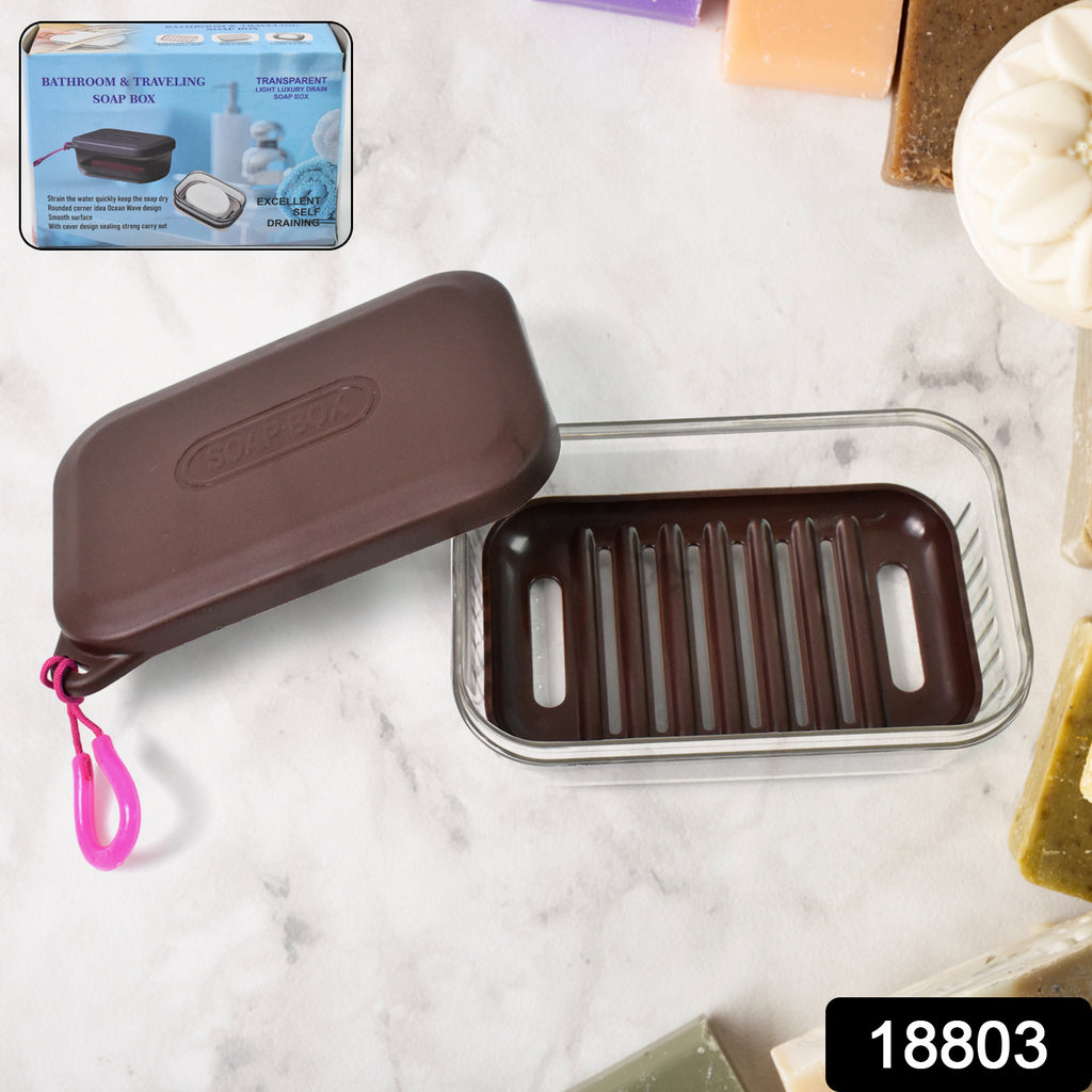 Travel Plastic Soap Box With Lid (1 Pc)