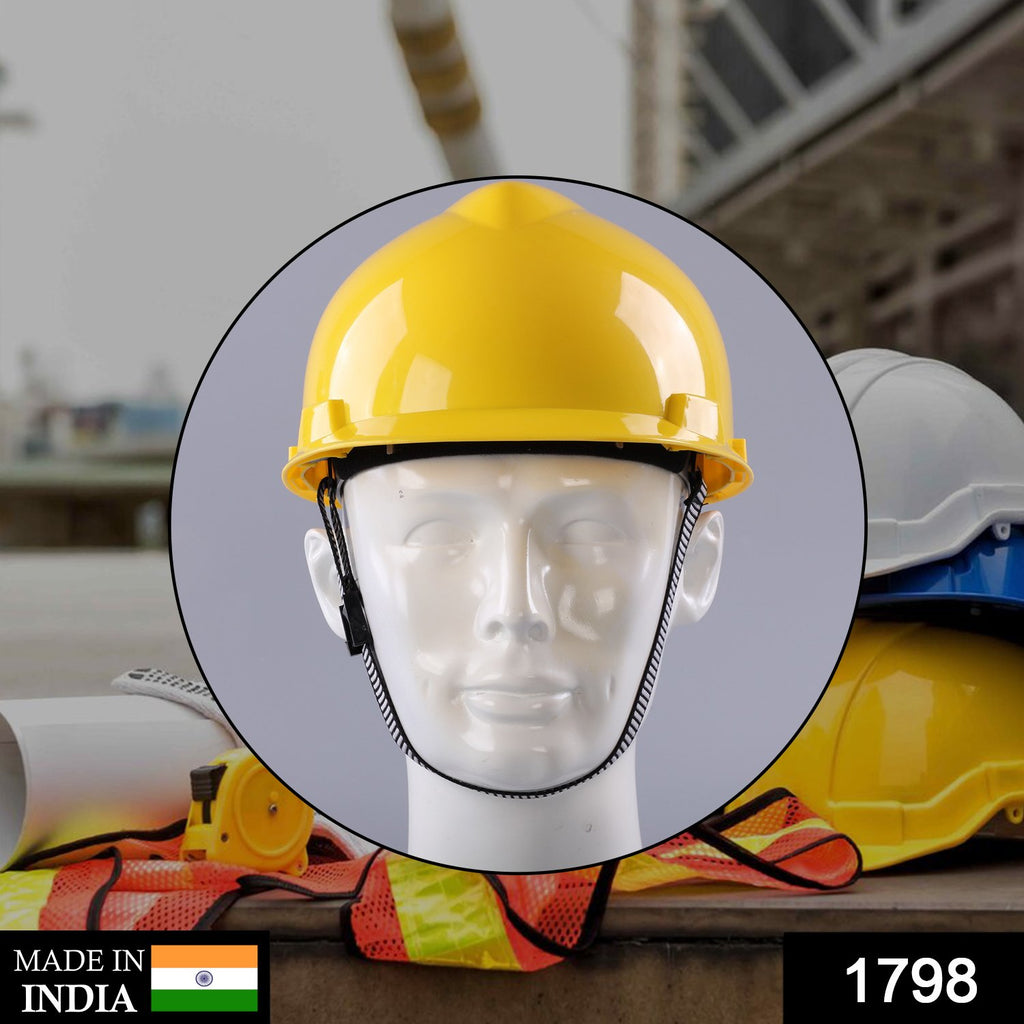 Yellow Plastic Hard Hat, Construction Cap (1pc Only)