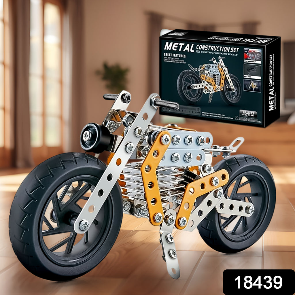 Metal DIY Bike Building Blocks for Kids (162 pcs)