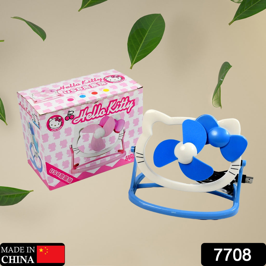 Hello Kitty Cartoon Fan, USB Personal Desktop Fan