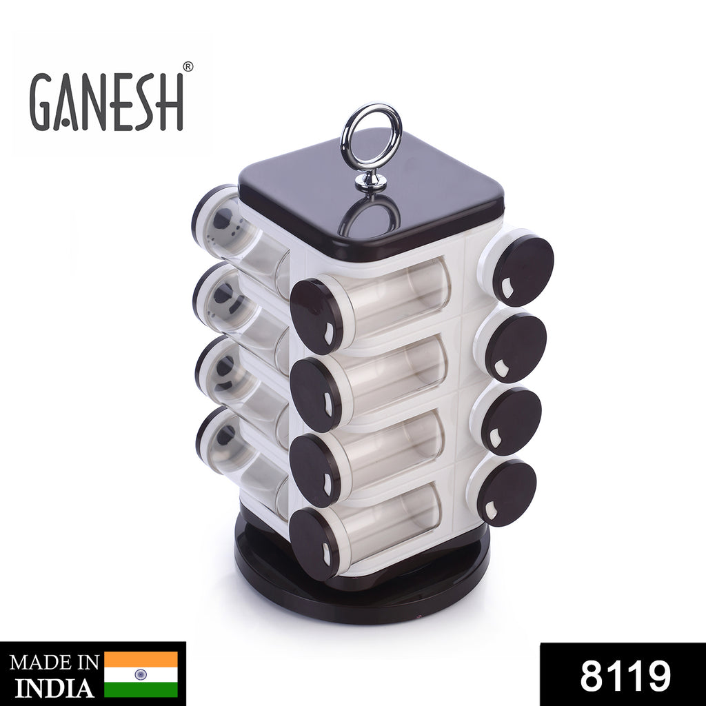 Ganesh Revolving Spice Rack 16 Dispensers (100ml)