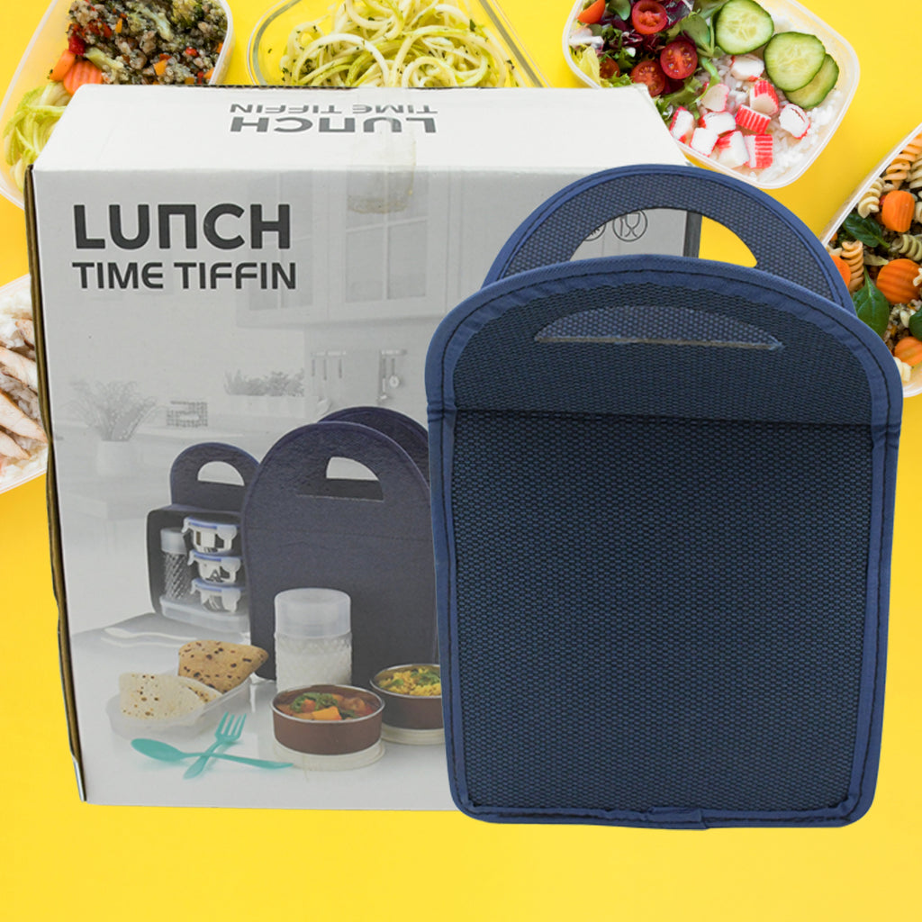 6-in-1 Tiffin Box with Stainless Steel Containers