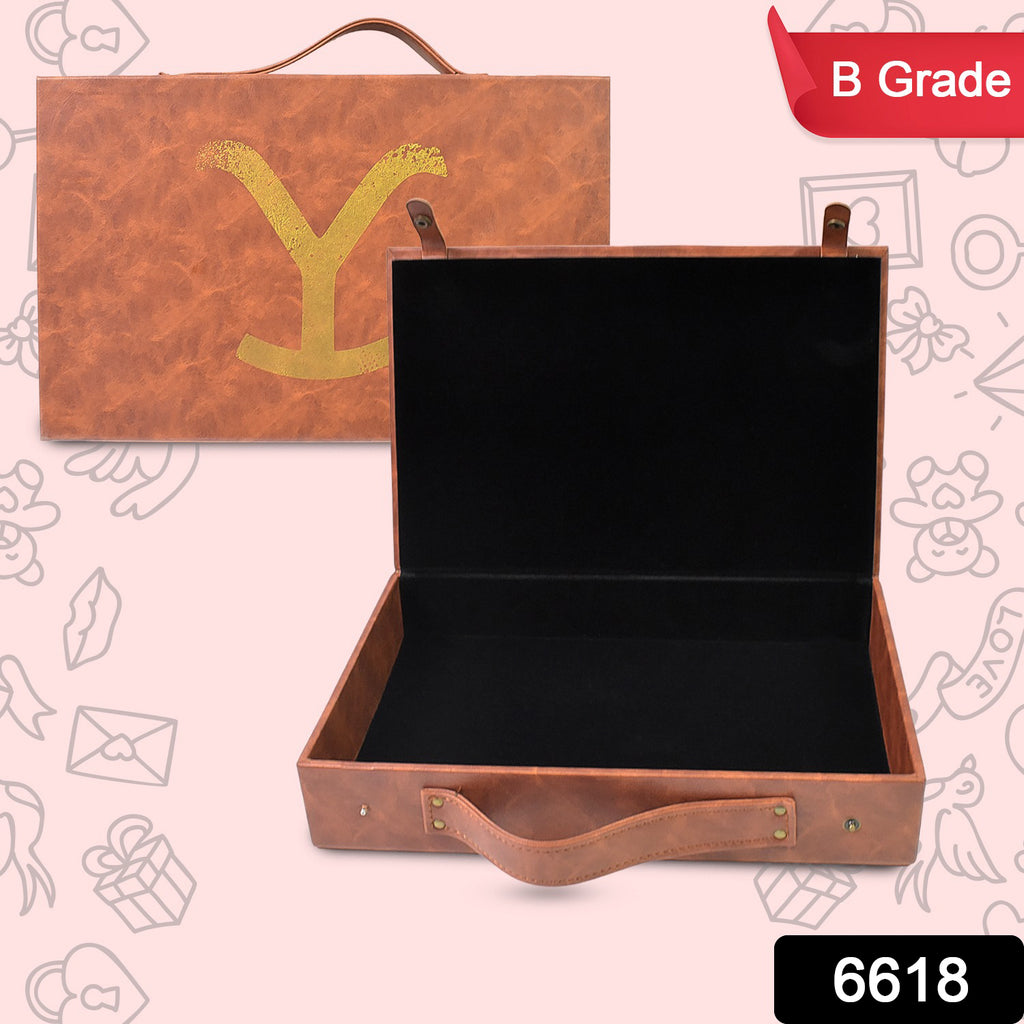 Multi-purpose Leather Case Briefcase (30x20 Cm)