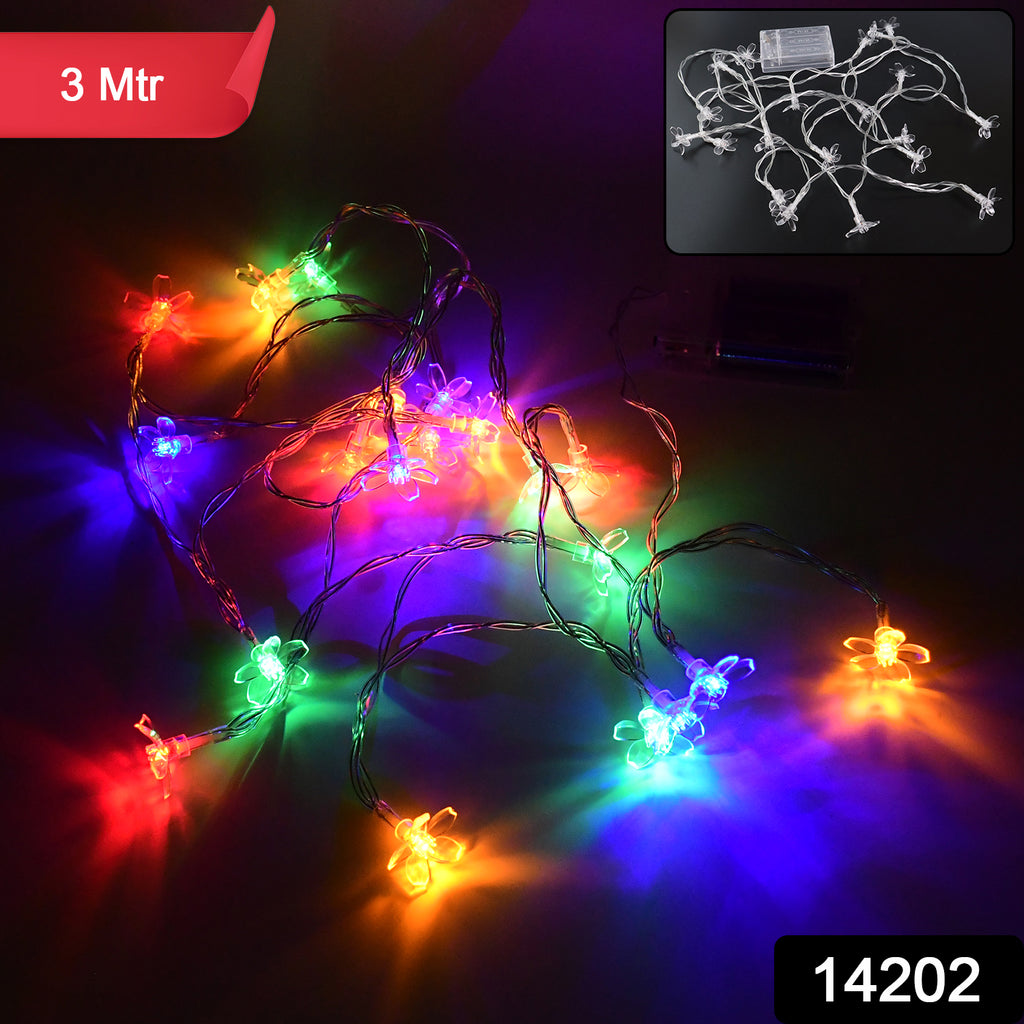 3 Meter Battery Operated Decorative Led Flower String Lights