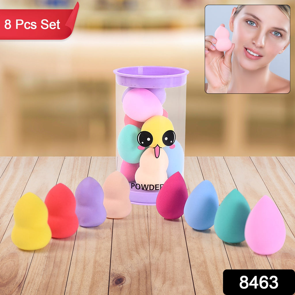 Makeup Powder Puff Set with Case 8 Pcs Set