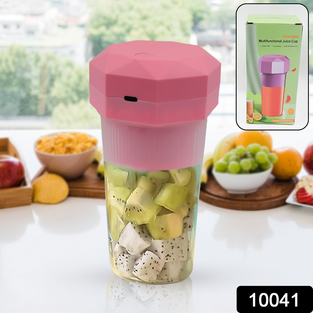 Portable Electric Juicer Cup USB Juice Maker 6 Blades