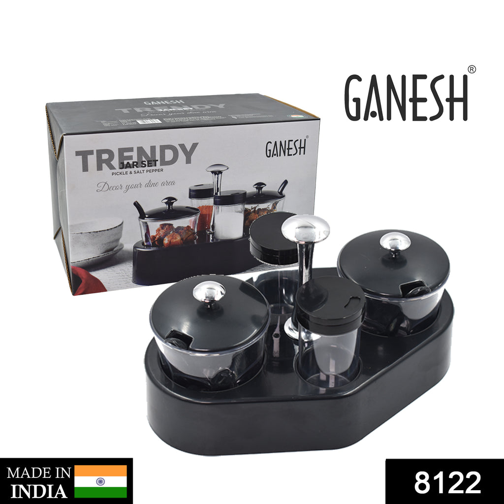 Ganesh Rendy Condiment Set for Kitchen Spice Jar