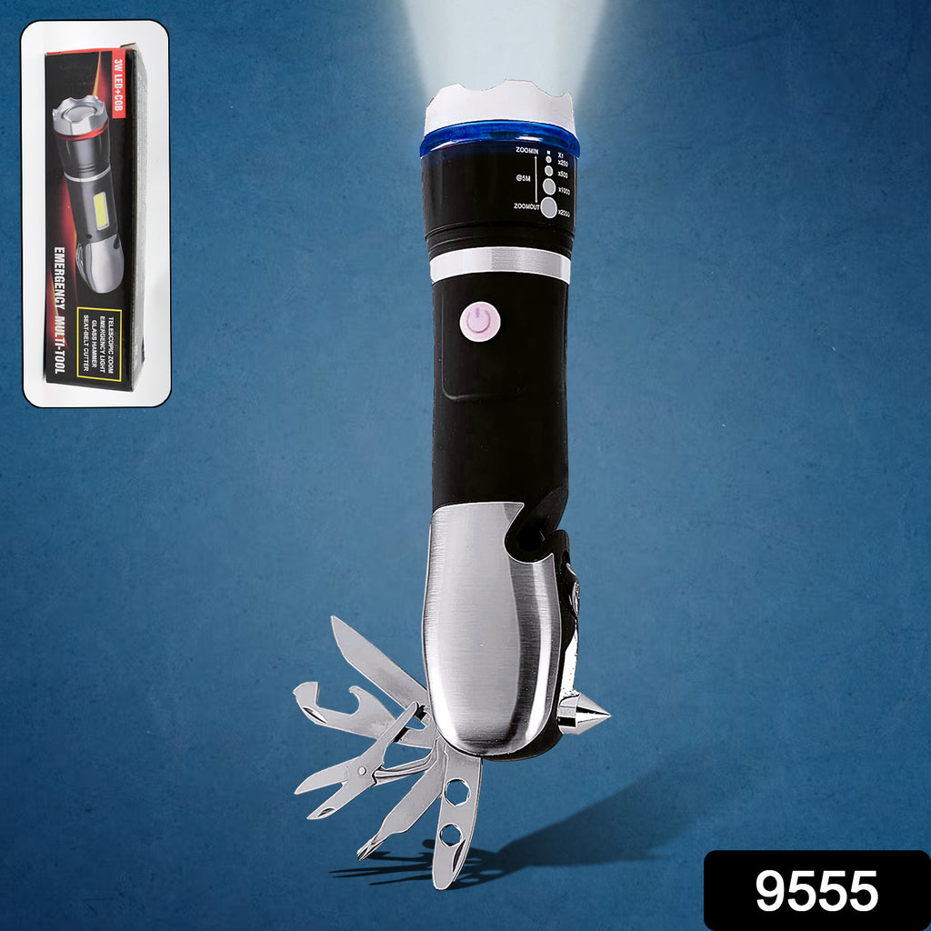 Battery Operated Multi-Tool LED Flashlight, 1 Pc