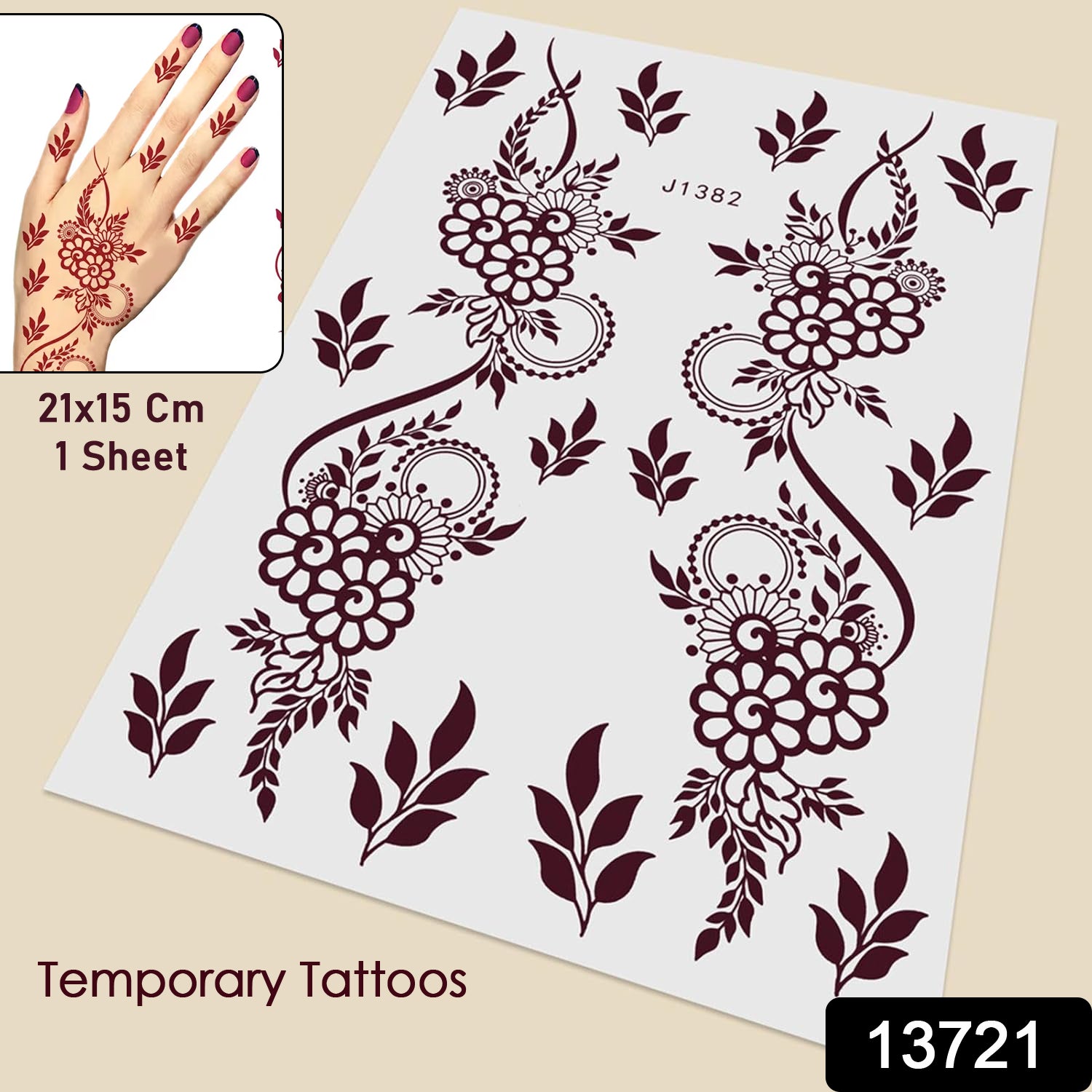 Temporary Tattoo Stickers Skin Art (1 Sheet) – ALL MY WISH