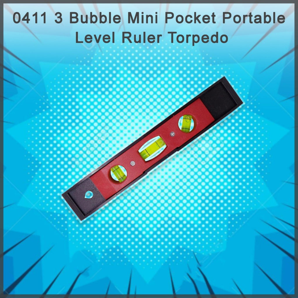 Mini Pocket Level Ruler Torpedo (3 Bubble)