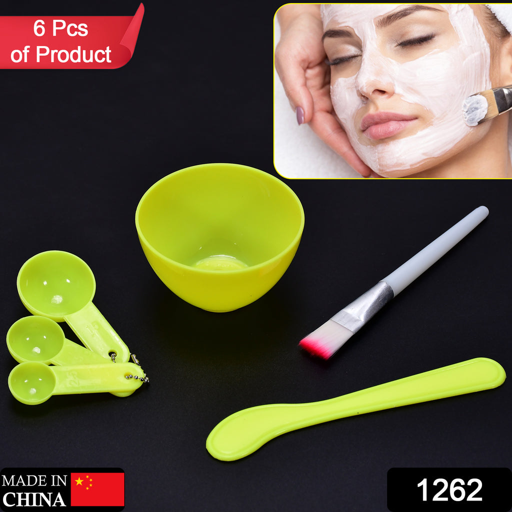 Facial Mask Bowl Set for Girls (6 Pc Set)