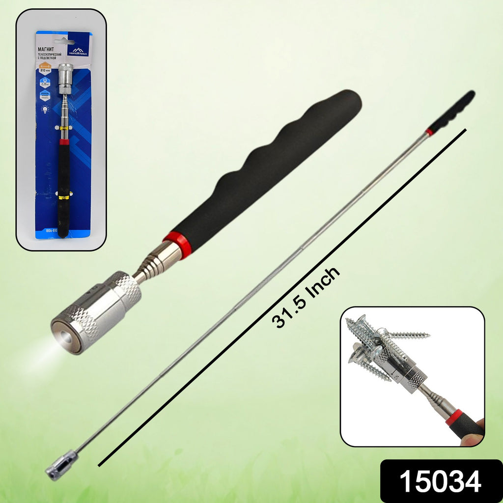 Telescopic Pickup Tool Magnetic Mini LED Magnet (1 Pc)