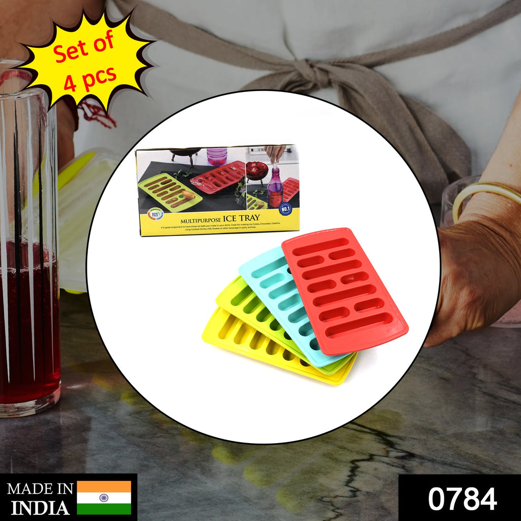 Fancy Ice Tray for Household & All Ice Purposes (4 Pcs)