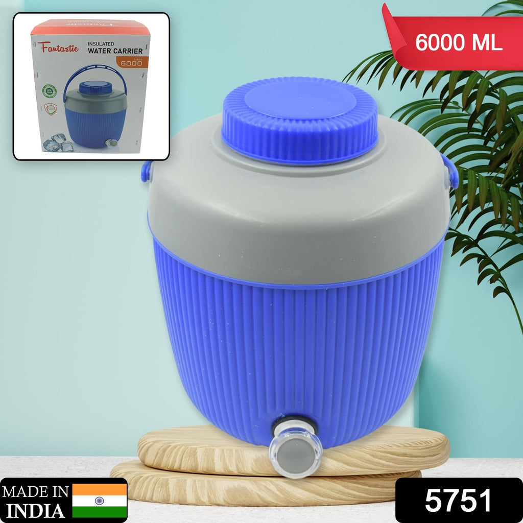 Insulated Water Jug 6000ml with Tap Handle
