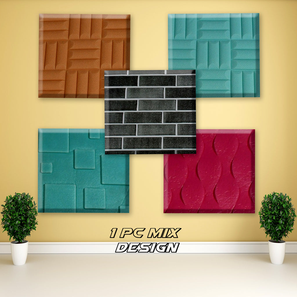3D Foam Wallpaper Sticker, Self-Adhesive Ceiling & Walls