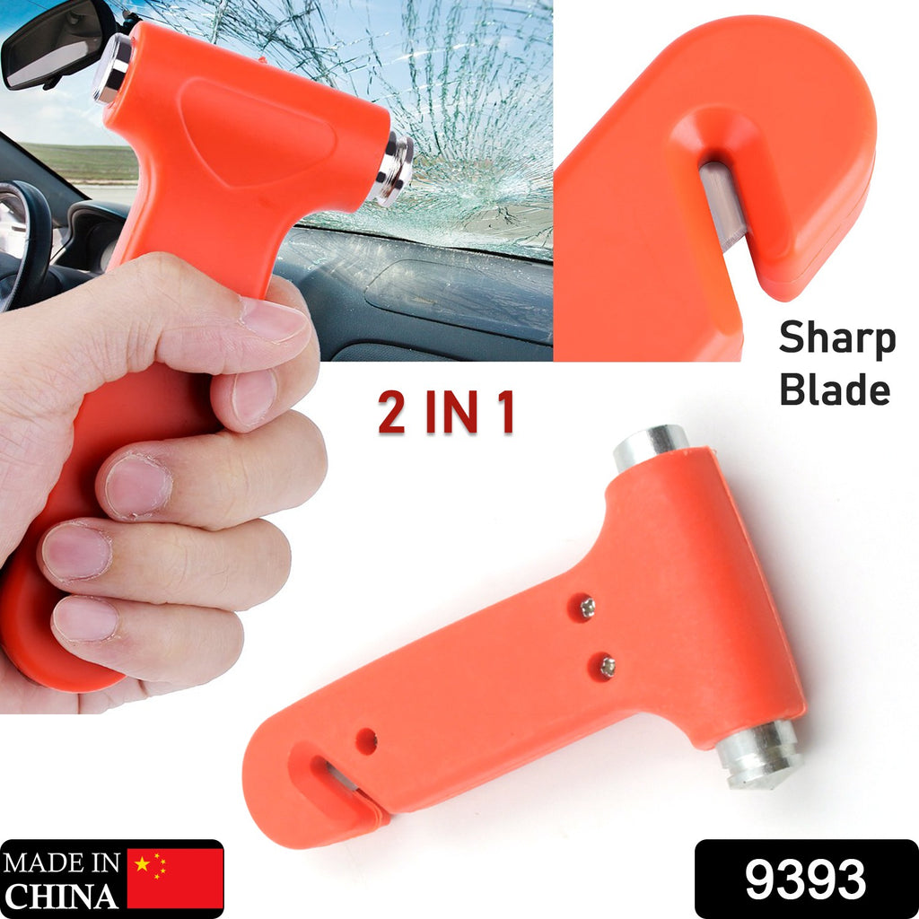 Car Safety Hammer Window Breaker & Seatbelt Cutter Tool