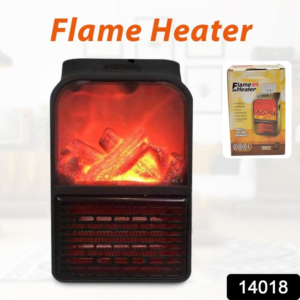 Portable Electric Fireplace Heater with LED Flame (900W)