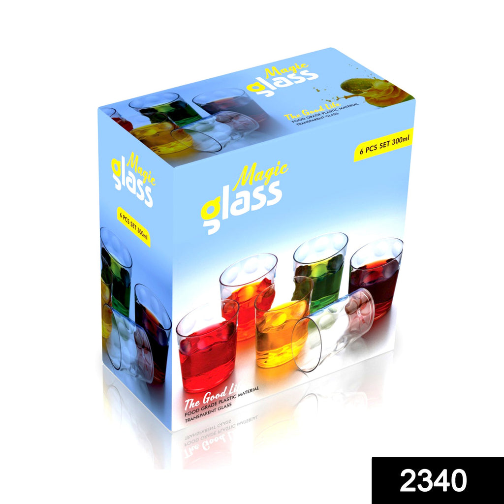 Multi-purpose Unbreakable Drinking Glass Set 6pc
