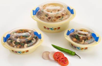 Hot N Fresh Insulated Plastic Casserole Set, 3 Pcs