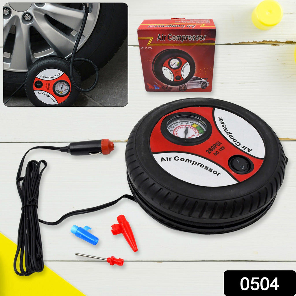 12V 260 PSI Tyre Inflator for Car & Bike