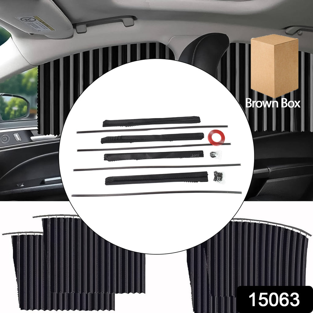 Curtain for Car Window Heat Sunshade Protection (4 Pcs)