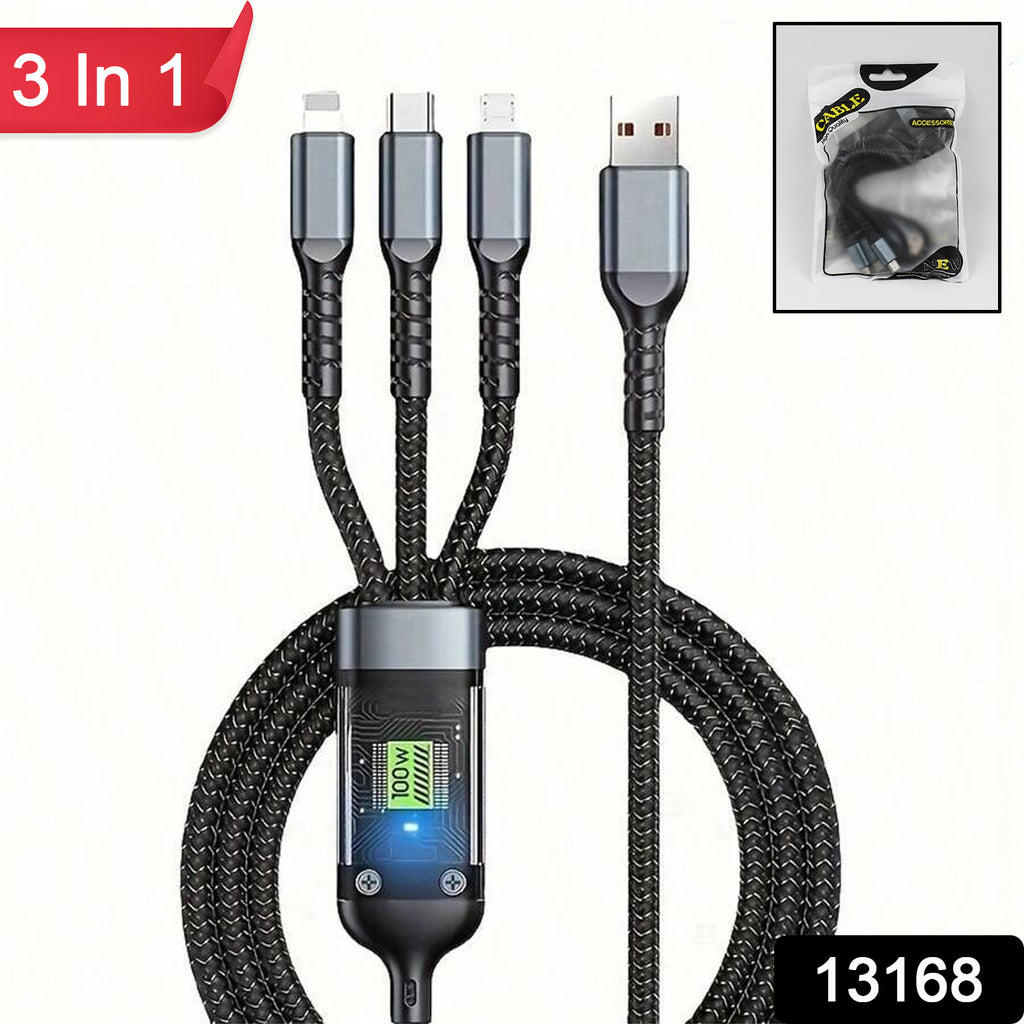 3-in-1 Super Fast Charging Cable 100W