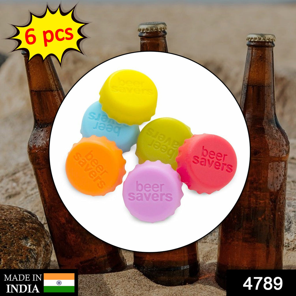 Beer Saver Caps, 6pcs for Soda & Cold Drink Bottles