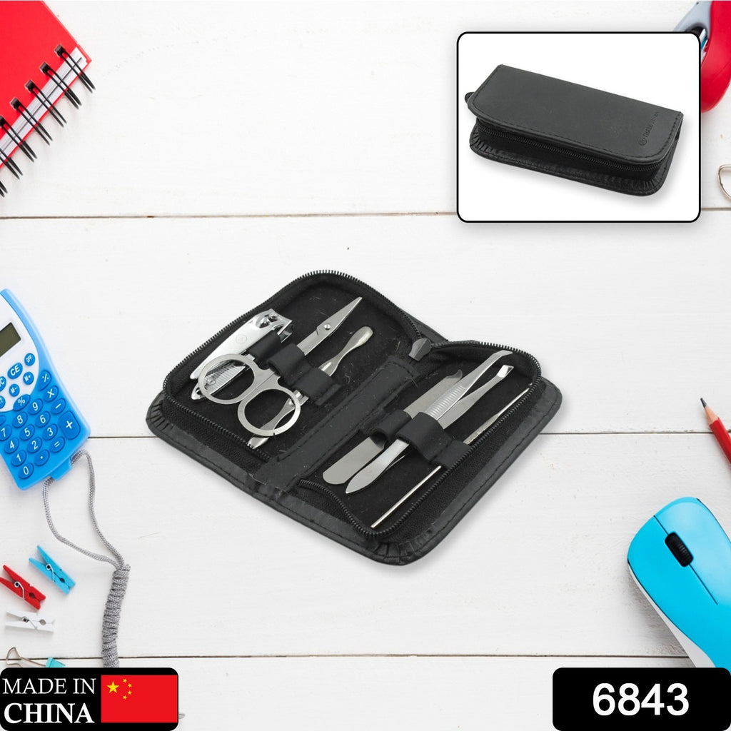 6 Pc Nail Clippers Kit with Travel Case - Stainless Steel