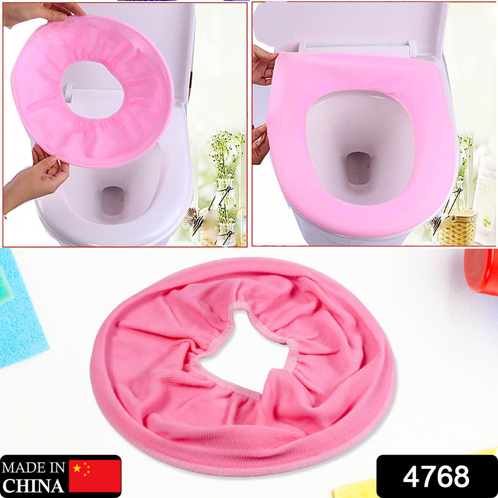 Stretchable Cloth Toilet Seat Cover, Soft & Warm (1 Pc)