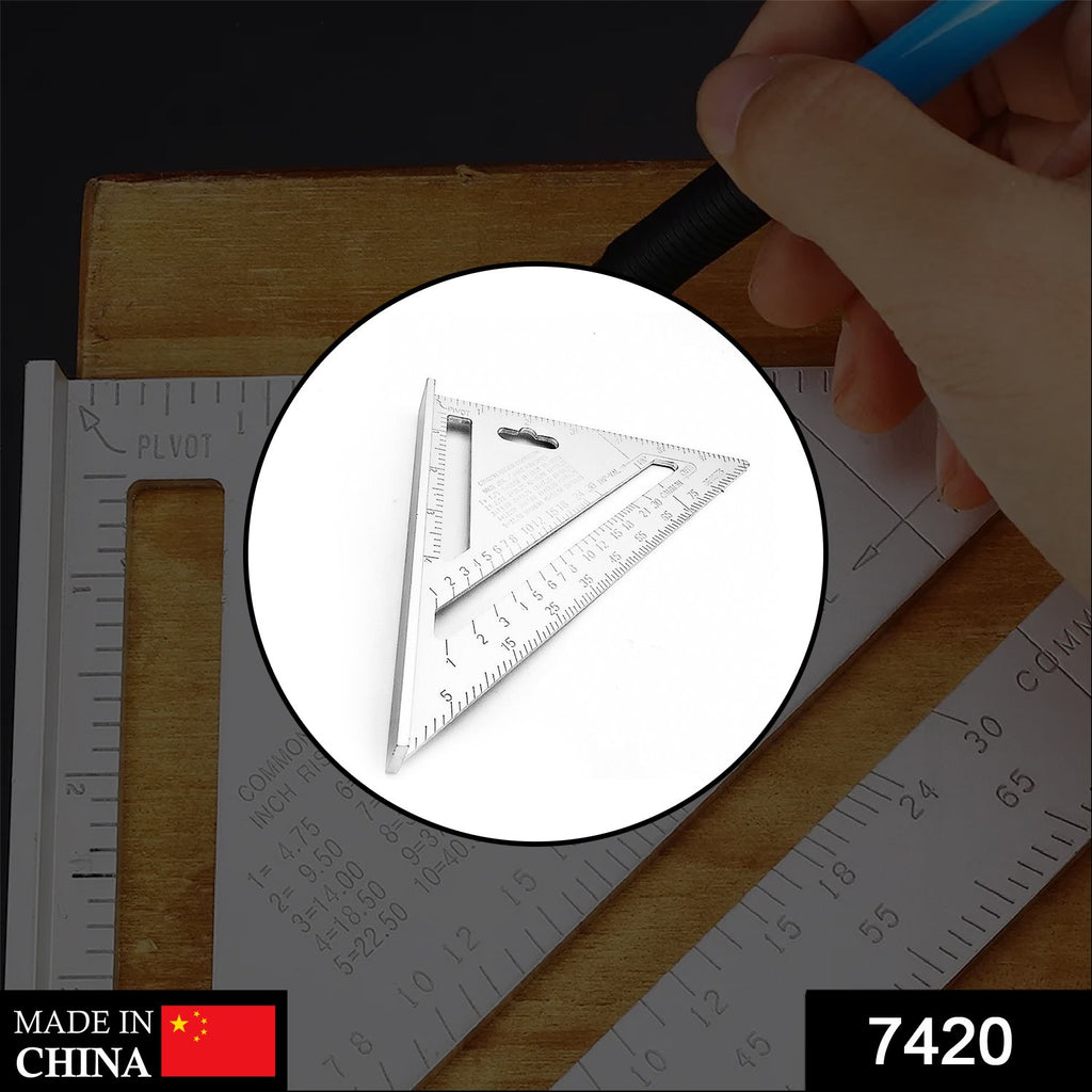 Double Side Scale Triangle Measurement Tool