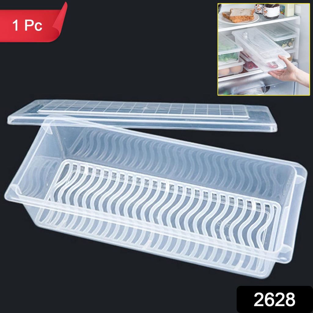 Food Storage Container With Drain Plate And Lid