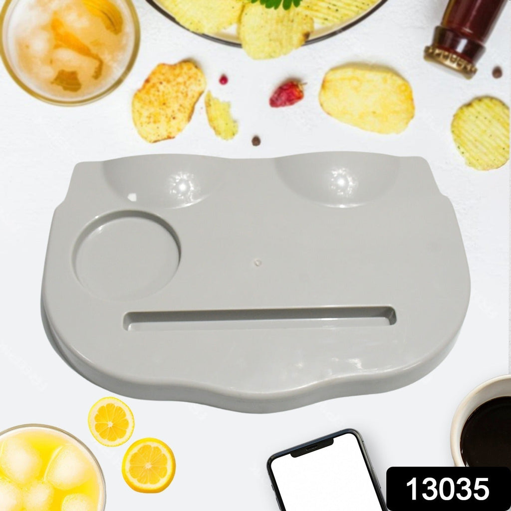 Snack Caddy Tray With Drink Cup Holder (1 Pc)