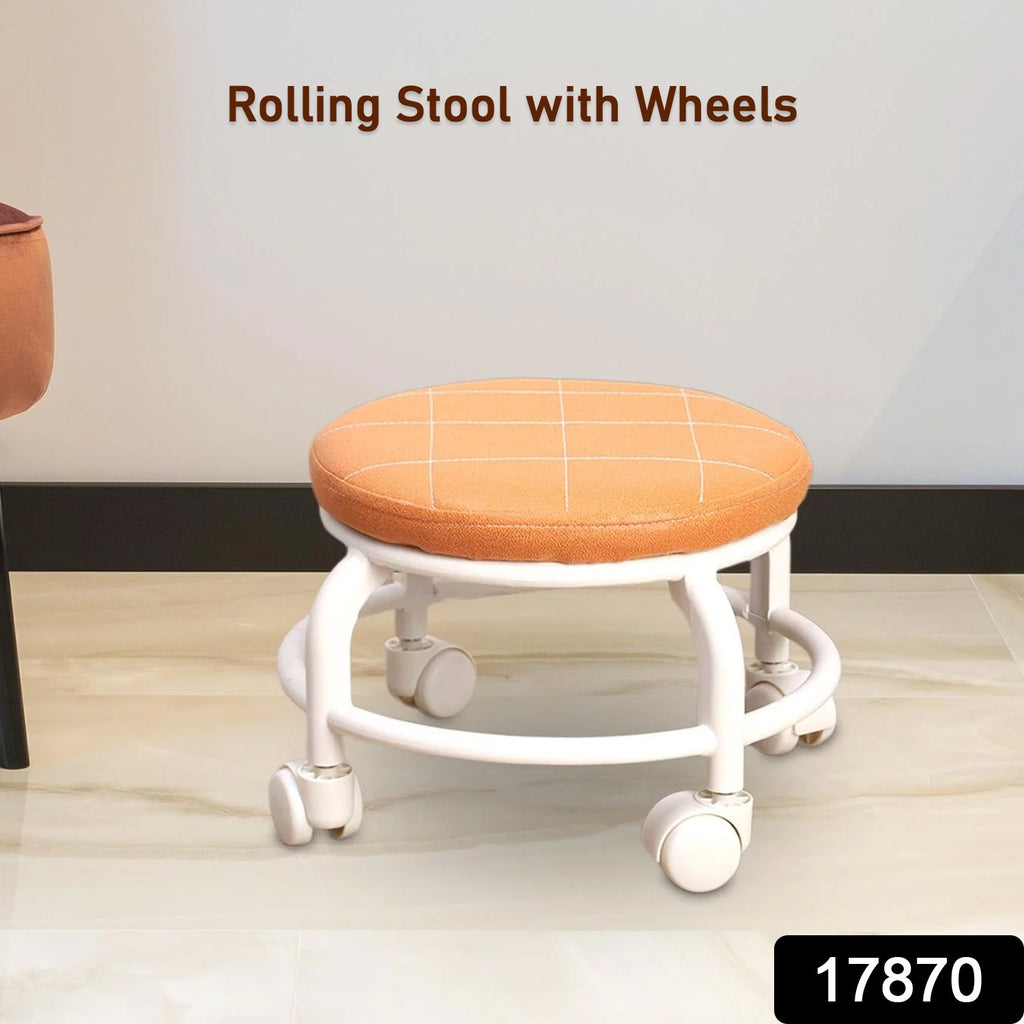 Low Height Rolling Stool with Wheels for Home & Garage