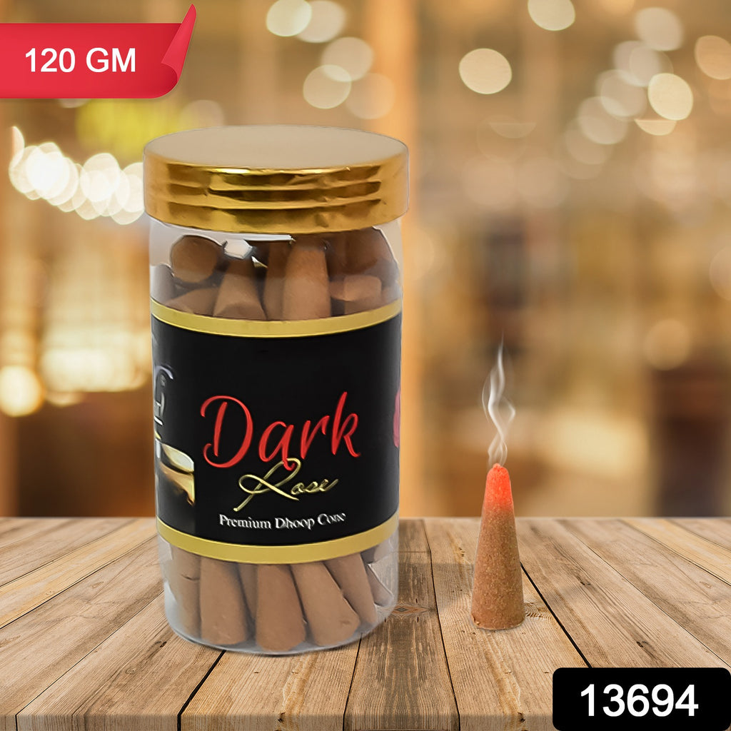 Dark Rose Dhoop Cones Premium (120g)