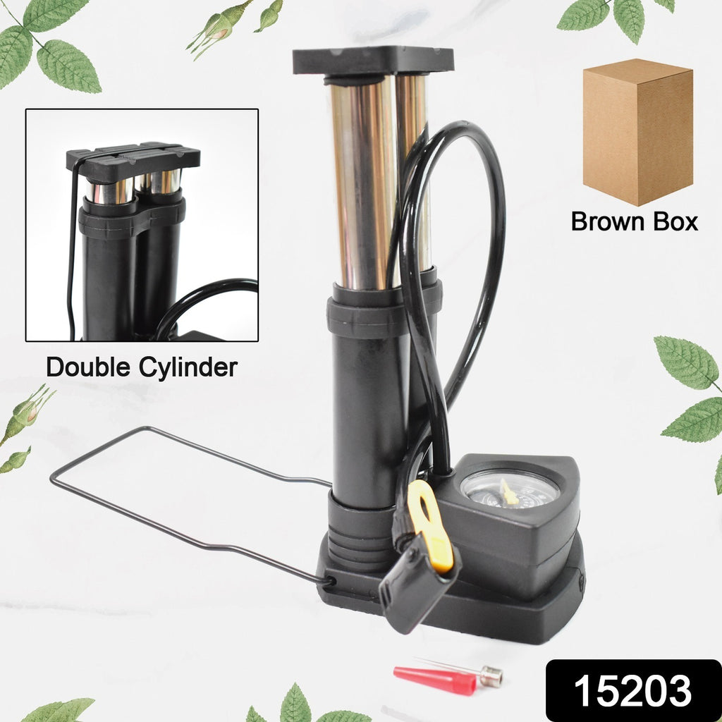 Portable High Pressure Double-Cylinder Air Pump (1 Pc)