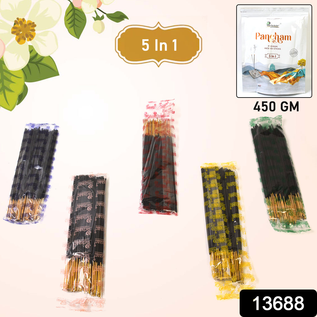 5-in-1 Pancham Premium Incense Sticks (450 gm)