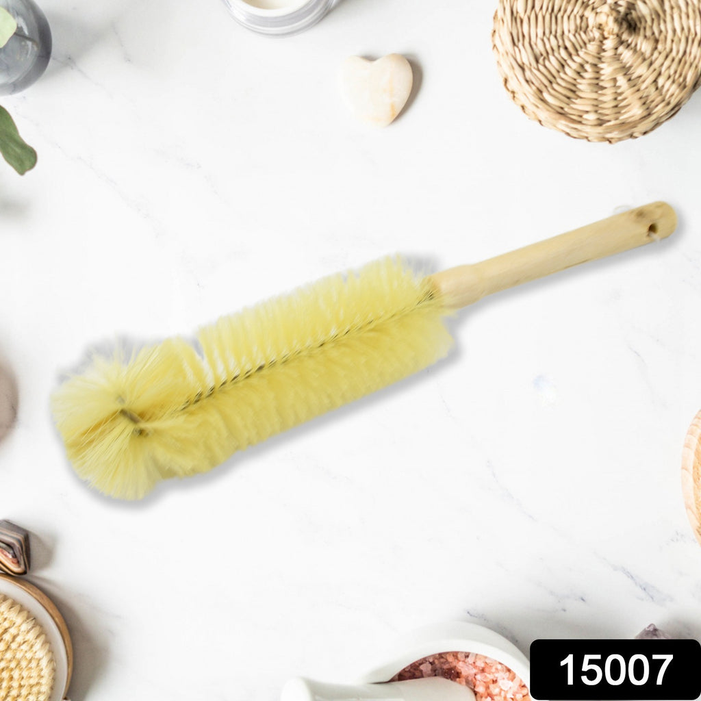 13-Inch Bottle Brush with Wooden Handle for Kitchen Cleaning